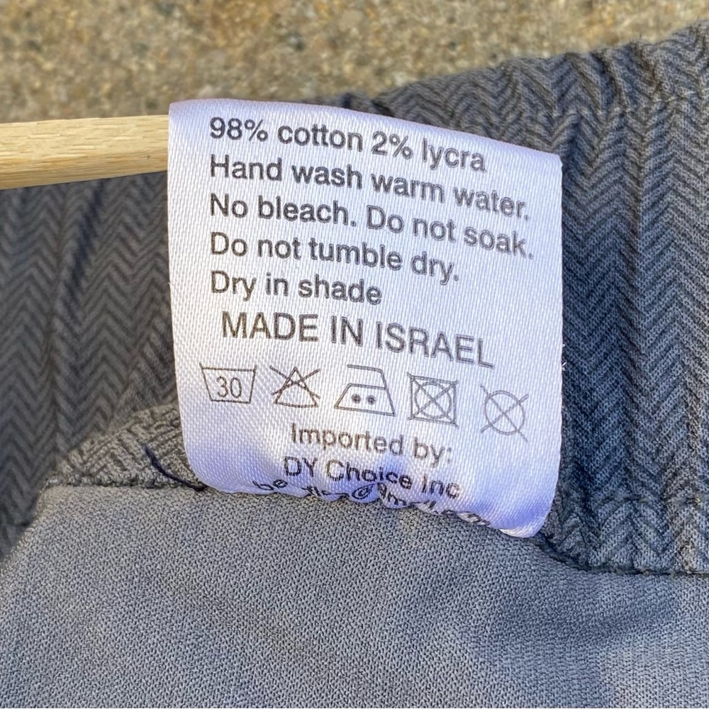 BEVY FLOG Gaya Cargo Blue/Gray Herringbone Womens Sz 25 Jogger Pants - Picture 12 of 12